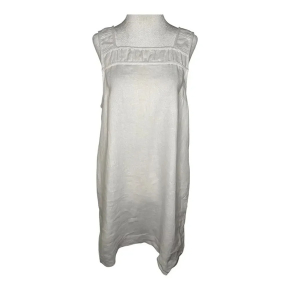 NEW Madewell Women’s Size 8 Eyelet White Embroidered Tank Mini Dress Linen NWT‎ - Picture 2 of 7